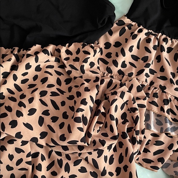 Mommy & Me (3 dresses!) PatPat Black and Tan Leopard Print Family matching - Picture 5 of 5